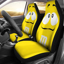 M&M Yellow Chocolate Premium Custom Car Seat Covers Decor Protectors Nearkii