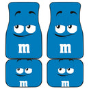 M&M Chocolate Green Front And Back Car Mats Nearkii