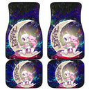 Pokemon Couple Mew Mewtwo Love You To The Moon Galaxy Car Mats Nearkii