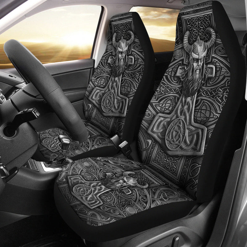 Viking Odin Hammer Premium Custom Car Seat Covers Decor Protectors Nearkii