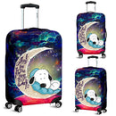 Snoopy Dog Sleep Love You To The Moon Galaxy Luggage Cover Suitcase Protector Nearkii