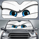 White Angry Eyes Car Auto Sun Shades Nearkii