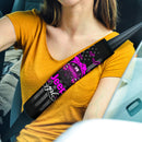 Halloween American Flag Pink Jeep Girl Car Seat Belt Cover Custom Car Accessories Nearkii
