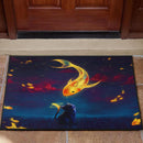 Cat Fish Catch The Moon Doormat Nearkii