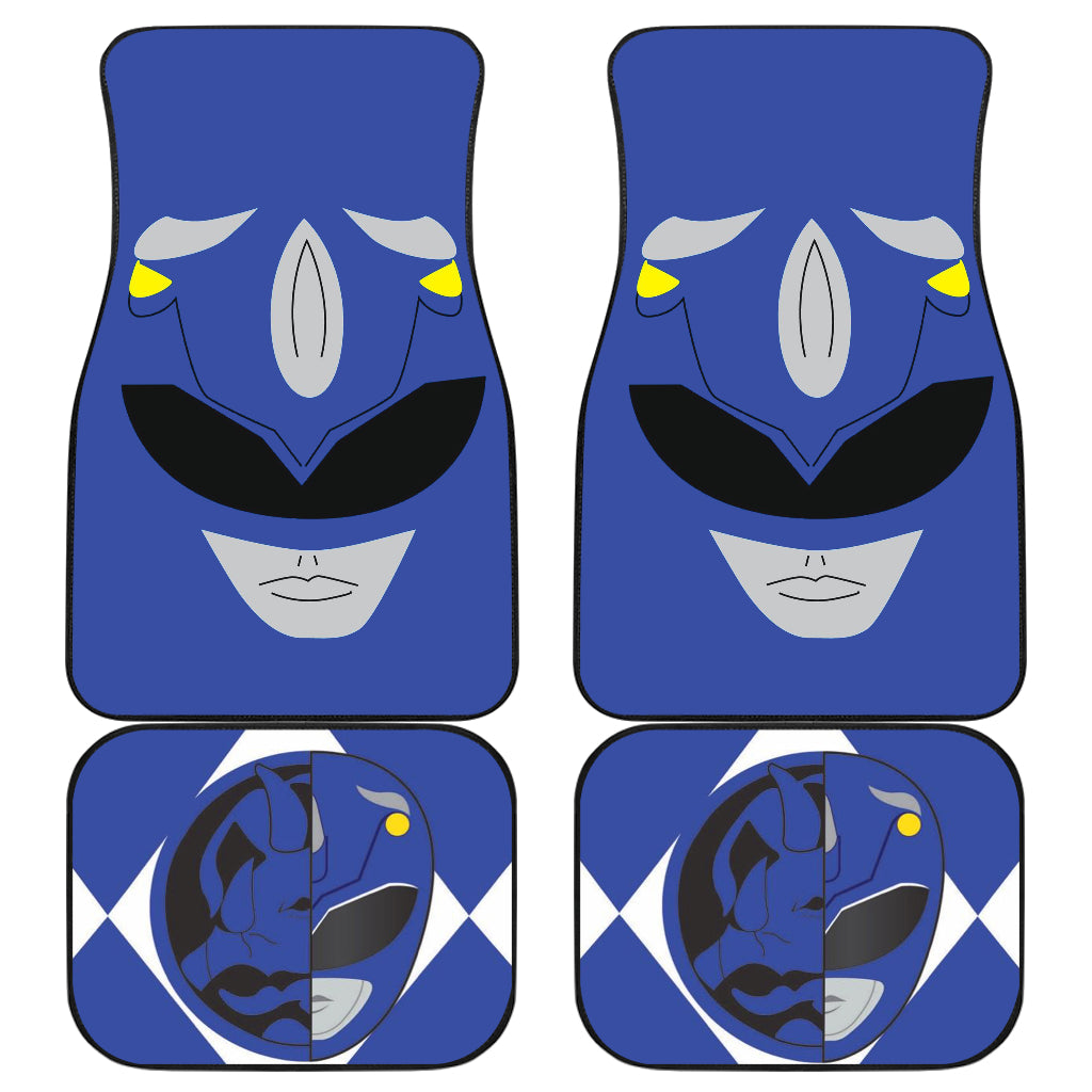 Mighty Morphin Power Rangers Blue Car Floor Mats Car Accessories