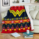 Wonder Woman Art Ugly Christmas Custom Blanket Home Decor Nearkii
