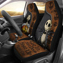Jack And Sally Nightmare Before Christmas Get In Sit Down Shut Up Hold on Premium Custom Car Seat Covers Decor Protectors Nearkii