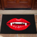Lady Vampire Red Slip Horror Funny Doormat Nearkii