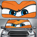 Orange Angry Eyes Car Auto Sun Shades Nearkii