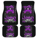 Halloween American Flag Purple Jeep Girl Car Floor Mats Car Accessories Nearkii