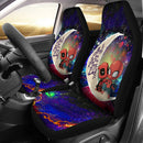 Spiderman And Deadpool Couple Love You To The Moon Galaxy Car Seat Covers