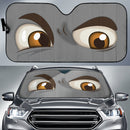 Gray Challenging Cartoon Eyes Car Auto Sun Shades Windshield Accessories Decor Gift Nearkii