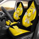 M&M's Candy Ice Cream Cones Chocolate Yellow Car Seat Covers Custom Car Accessories
