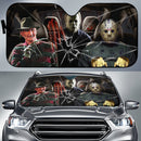 Halloween Horror Movies Freddy Michael And Jason Broke Glass Car Auto Sunshades Nearkii