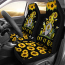 Best Let It Be Gnome Sunflower Seat Covers Car Decor Car Protector Nearkii