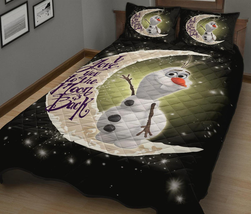 Olaf To The Moon Quilt Bed Sets Nearkii