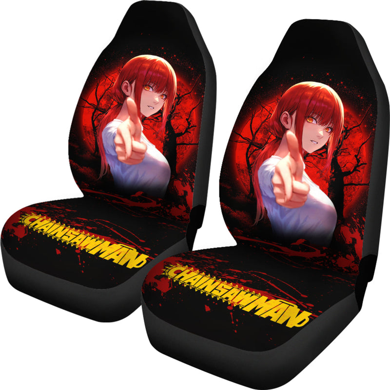 Makima Moonlight Chainsaw Man Premium Custom Car Seat Covers Decor Protectors Nearkii