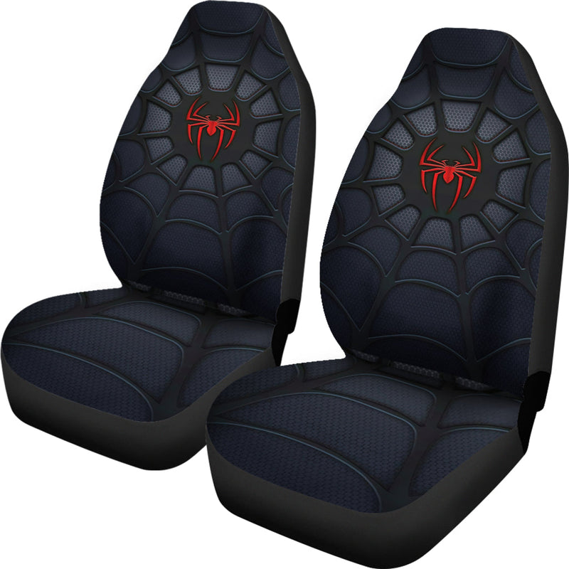 Spider Man Black Premium Custom Car Seat Covers Nearkii