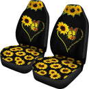 Best Butterfly You Are My Sunshine Sunflower Seat Covers Car Decor Car Protector Nearkii