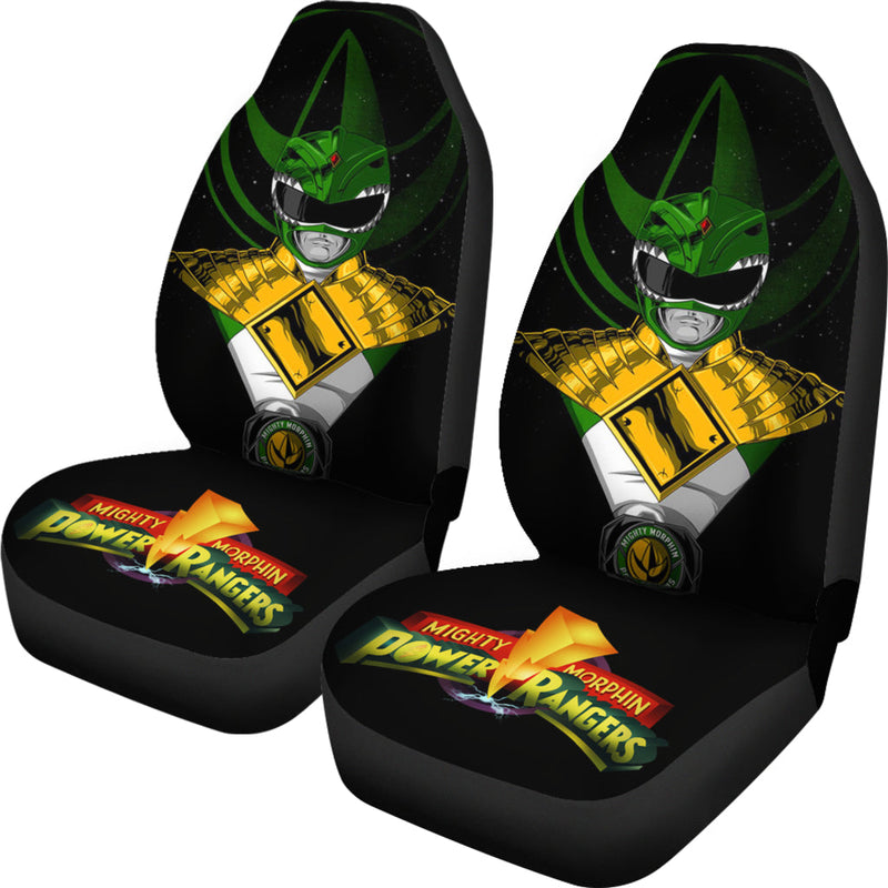 Green New Mighty Morphin Power Rangers Premium Custom Car Seat Covers Decor Protectors Nearkii