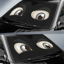 Black Challenging Cartoon Eyes Car Auto Sun Shades Windshield Accessories Decor Gift Nearkii