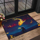Cat Fish Catch The Moon Doormat Nearkii