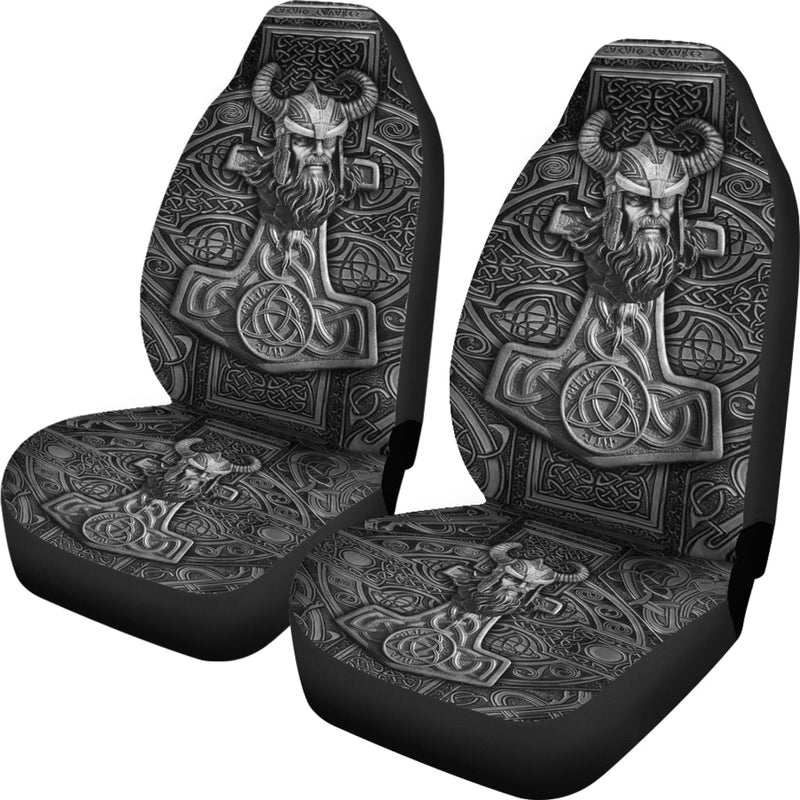 Viking Odin Hammer Premium Custom Car Seat Covers Decor Protectors Nearkii