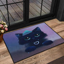 Cute Kitty Cat Digital Art Doormat Nearkii