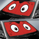 Red Slight Surprised Cartoon Eyes Car Auto Sunshades Nearkii