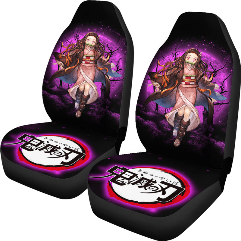 Nezuko Demon Slayer Moonlight Premium Custom Car Seat Covers Decor Protectors Nearkii