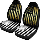 Best Veteran God Family Steelers Pro Us Flag Premium Custom Car Seat Covers Decor Protector Nearkii
