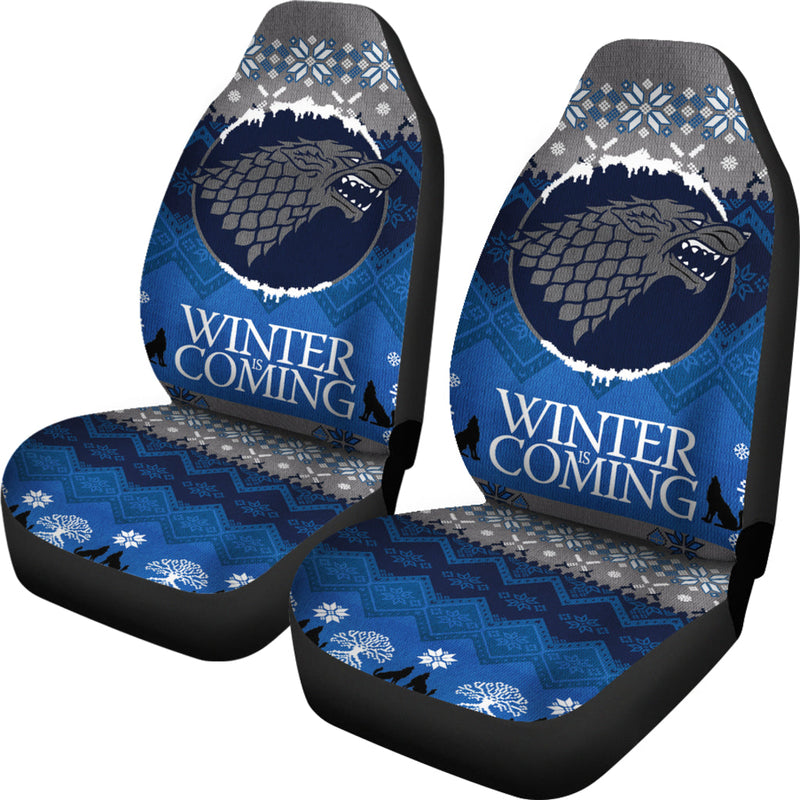 Christmas Game Of Thrones Stark Family Premium Custom Car Seat Covers Decor Protectors Nearkii