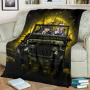 Chainsaw Man Anime Funny Halloween Moonlight Premium Blanket Nearkii