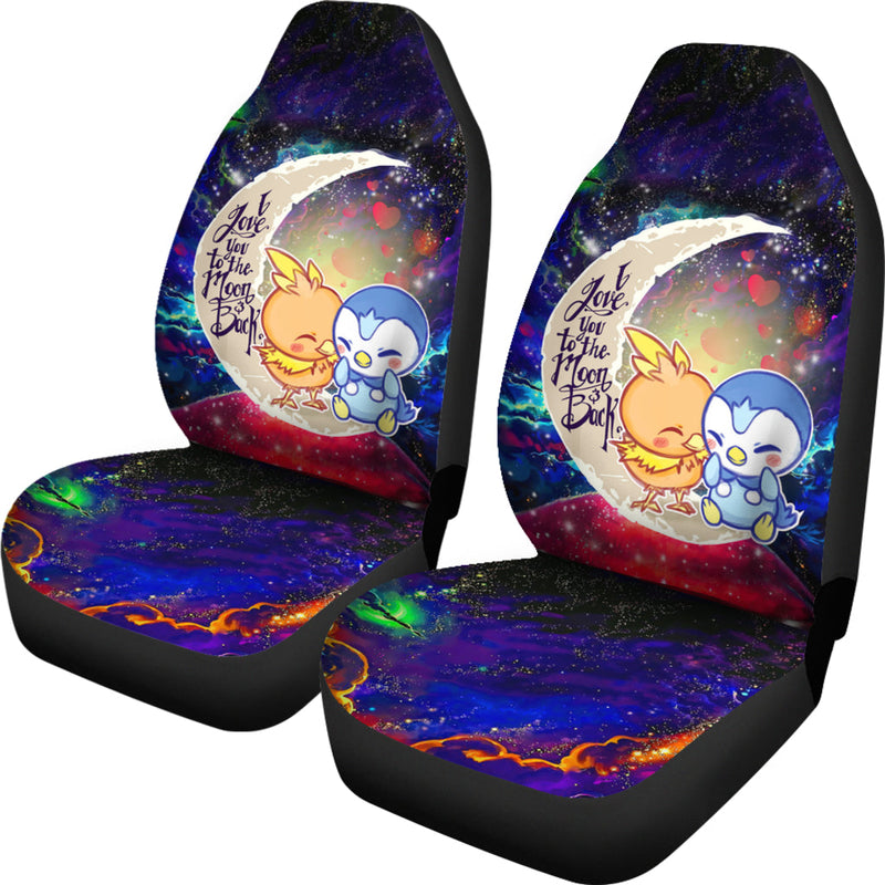 Pokemon Torchic Piplup Love You To The Moon Galaxy Premium Custom Car Seat Covers Decor Protectors Nearkii