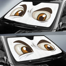 White Challenging Cartoon Eyes Car Auto Sun Shades Windshield Accessories Decor Gift Nearkii
