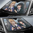 Chainsaw Man Anime Power And Kobeni Car Auto Sunshades Nearkii