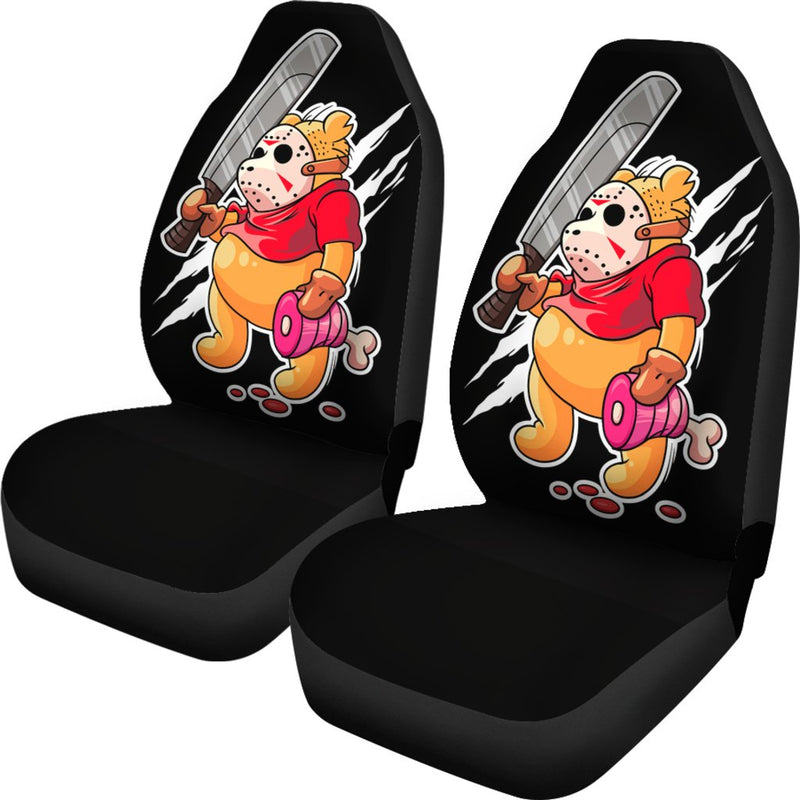 Pooh Jason Voorhees Horror Movie Premium Custom Car Seat Covers Decor Protectors Nearkii