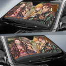 Kimetsu No Yaiba Tanjiro Nezuko Zenitsu And Inosuke Driving Car Auto Sunshades Nearkii
