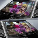 JoJo's Bizarre Adventure Giorno Jotaro Doppio Dio And Hirose Car Auto Sunshades Nearkii