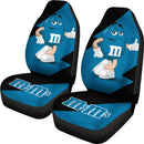 M&M's Candy Ice Cream Cones Chocolate Blue Car Seat Covers Custom Car Accessories