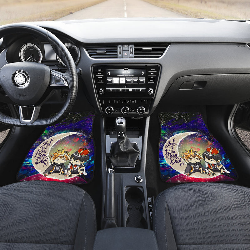 Hinata And Tobio Haikyuu Love You To The Moon Galaxy Car Mats Nearkii
