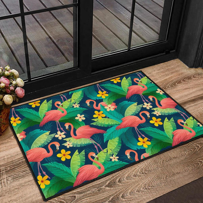 Tropical Flamingo Hawaii Doormat Home Decor Nearkii