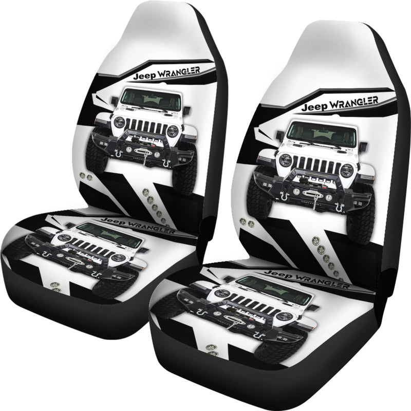 Jeep White Premium Custom Car Seat Covers Decor Protectors Nearkii