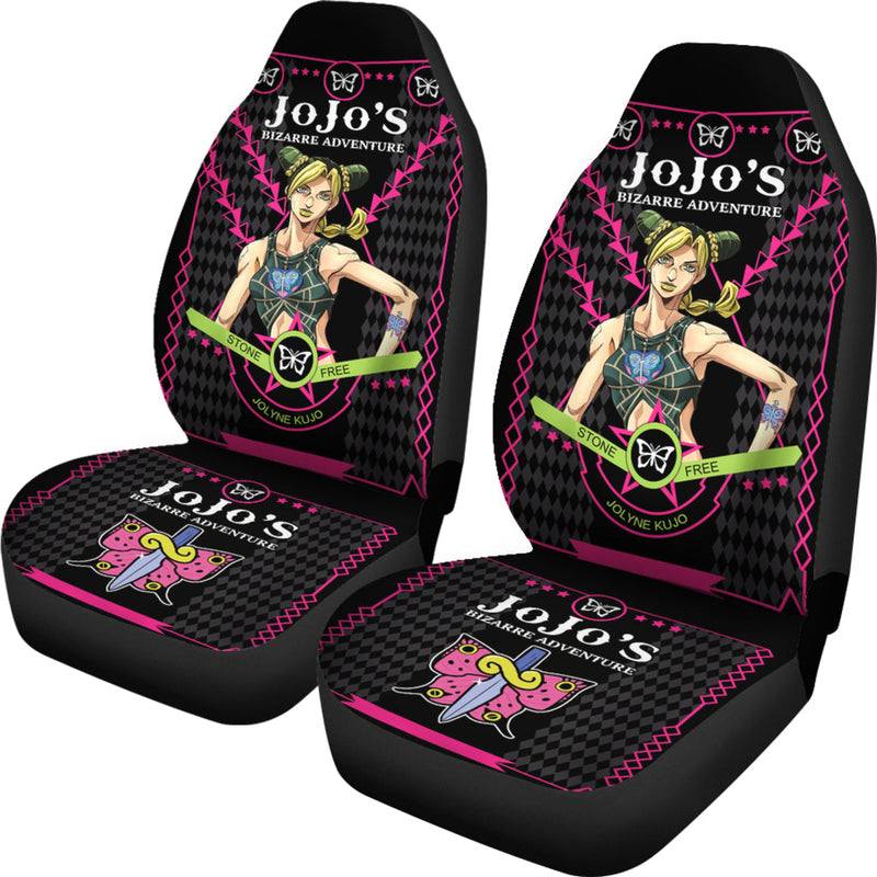 JoJo Bizarre Adventure Jolyne Premium Custom Car Seat Covers Decor Protectors Nearkii