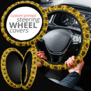 Sunflower Pattern Car Steering Wheel Cover