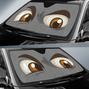 Gray Challenging Cartoon Eyes Car Auto Sun Shades Windshield Accessories Decor Gift Nearkii