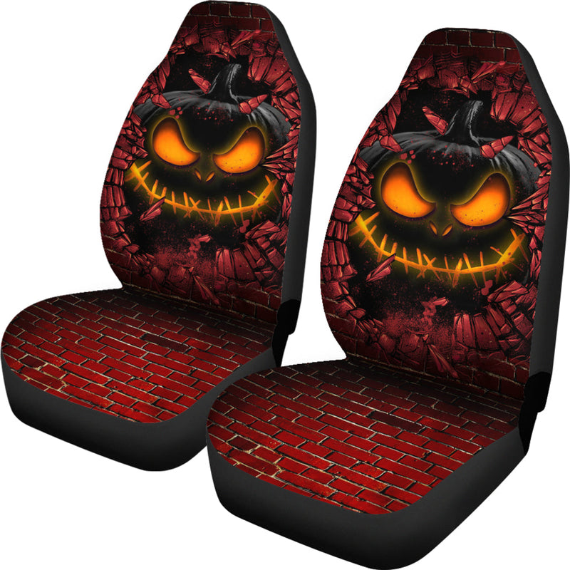 Pumpkin Halloween Break Wall Car Seat Covers Nearkii