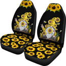 Best Sunflower Gnome With Bee Seat Covers Car Decor Car Protector Nearkii