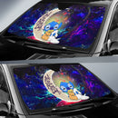 Cute Baby Stitch Sleep Love You To The Moon Galaxy Car Auto Sunshades Nearkii