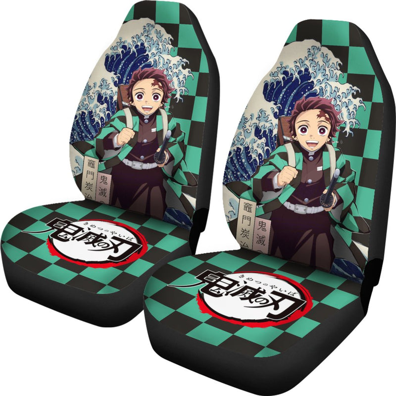 Tanjiro Demon Slayer Custom Anime Car Sear Covers Nearkii